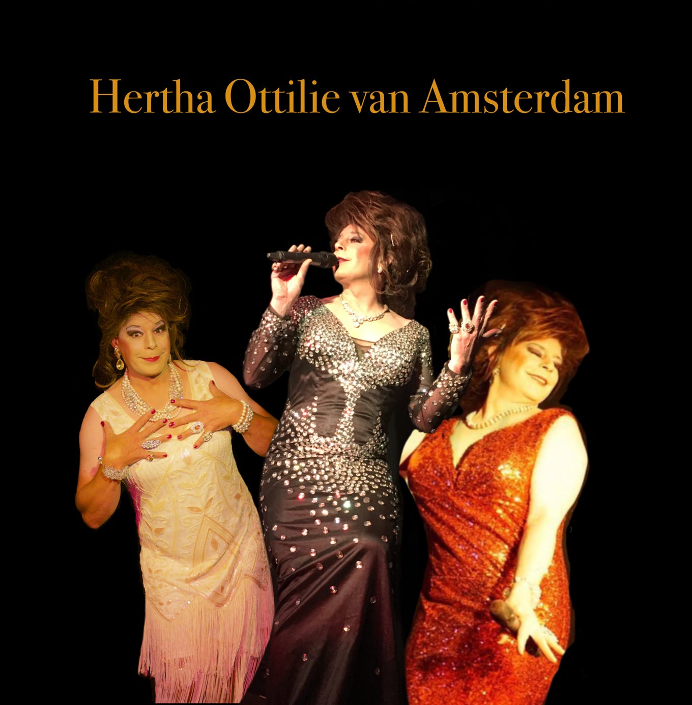 travestie Show mit der grand dame hertha Ottilie van Amsterdam 