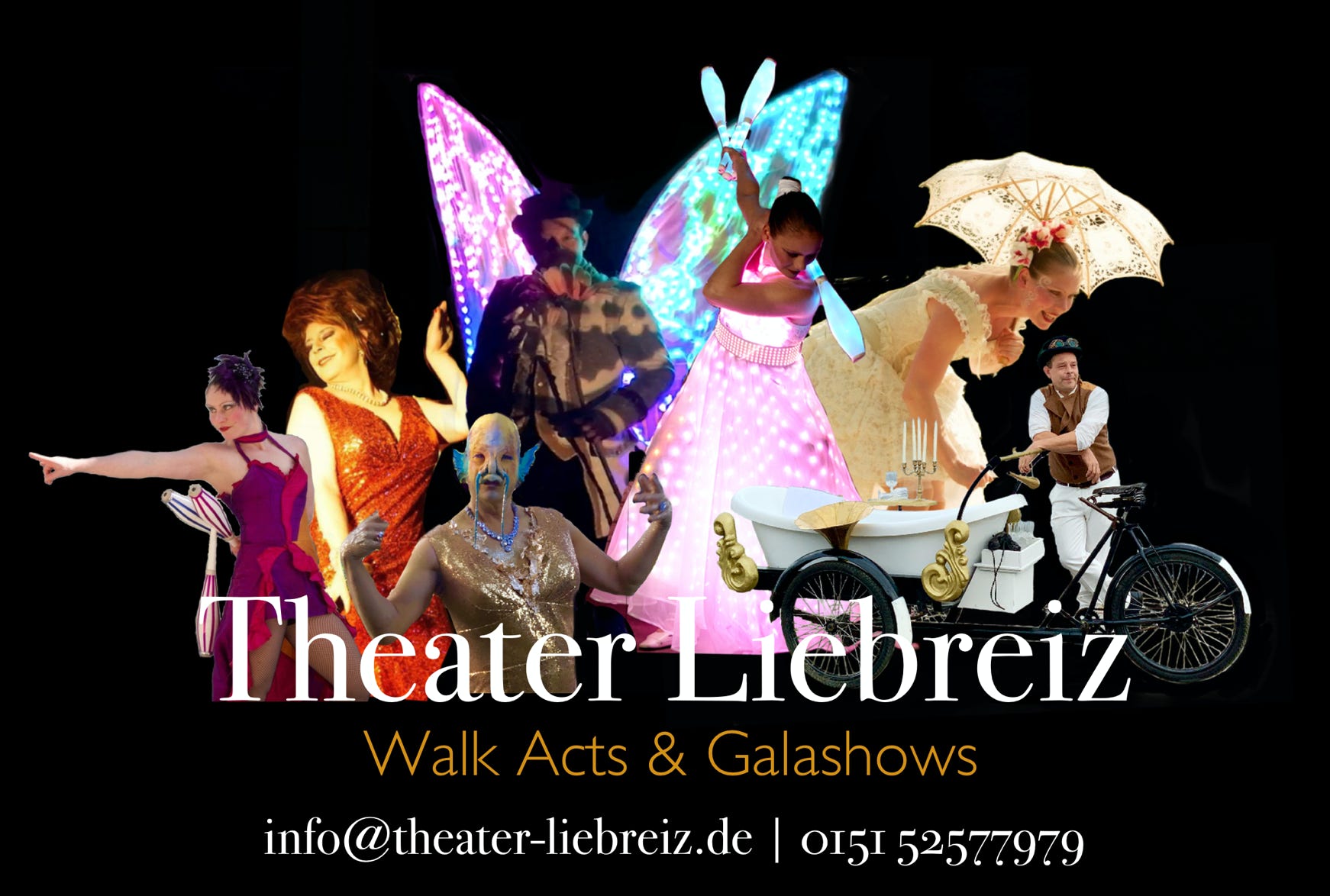 Das theater Liebreiz ist ein kleines Gala und Variete Theater aus Lübeck aber unterwegs in der ganze Welt